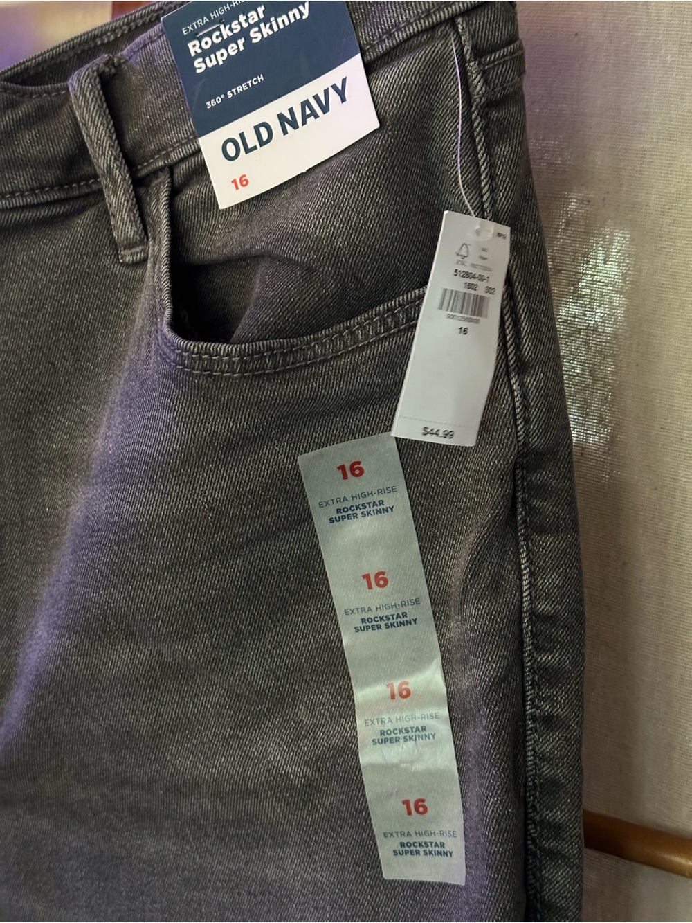 Old Navy Rockstar Super Skinny Jeans - Dark faded Gray